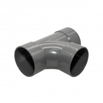 FLOPLAST S/WELD SWEPT TEE 92.5 DEG; 50MM GREY