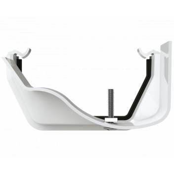 RW FITTS PLASTIC-METAL GUTT ADAPTOR;WHIT