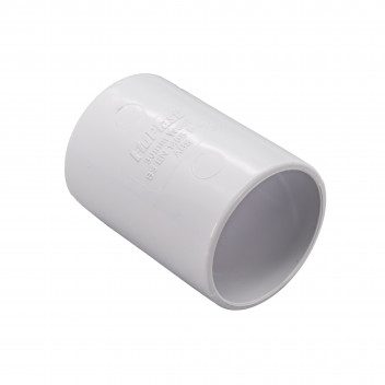 FLOPLAST S/WELD STRAIGHT COUPLING; 32MM WHITE