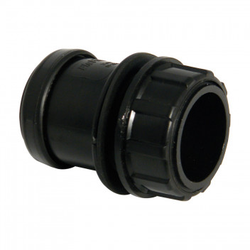 FLO PUSHFIT TANK CONNECTOR; 32MM BLK