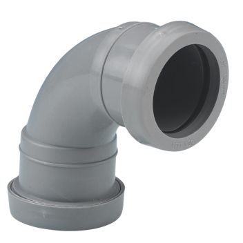 E.Tupling Push-Fit Waste 40mm 92.5° Swept Bend Grey