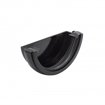 FLOPLAST 112MM HALF-ROUND EXTERNAL STOPEND; CI