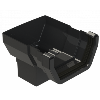 RWSQ112 SHORT STOP END OUTLET; BLACK