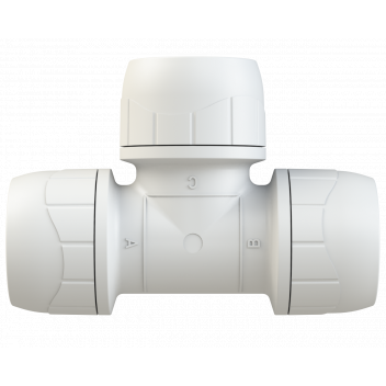 POLYPLUMB ENHANCED - 15MM EQUAL TEE - WHITE