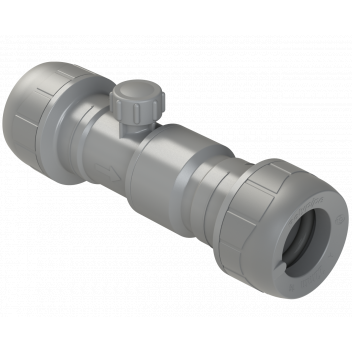 POLYPLUMB DOUBLE CHECK VALVE; 22MM