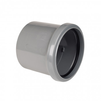 FLOPLAST RING-SEAL S/S PIPE COUPLER;4\"/110MM SOIL GREY