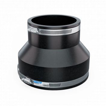 FERNCO PVC FLEXIBILE ADAPTOR 155-163 / 101-111 (6\" PVC - 4\" PVC)