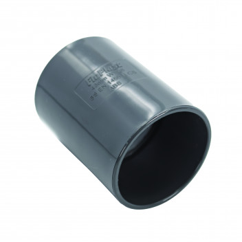 FLOPLAST S/WELD STRAIGHT COUPLING; 40MM ANTHRACITE GREY AG