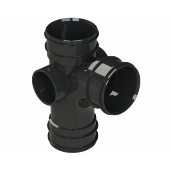 S2000 SINGLE BRANCH; 3\"/82MM 92.5DEG BLK