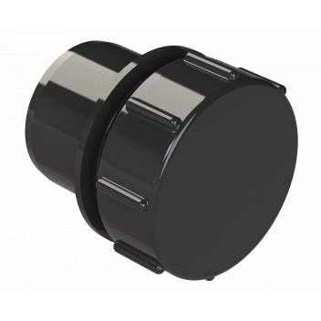 POLYPIPE S2000 32MM MUPVC SCREWED ACCESS PLUG - BLACK