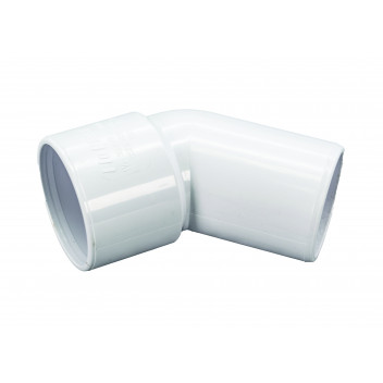 FLOPLAST S/WELD SPIGOT BEND 45 DEG OBTUSE OFFSET; 32MM WHITE