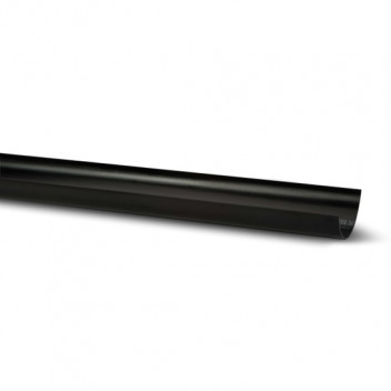 RWHR075 HALF ROUND GUTTER; 2M BLACK
