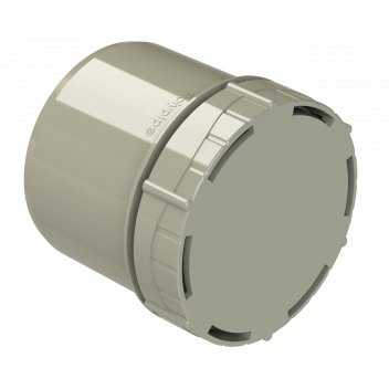 POLYPIPE RING-SEAL ACC CAP;SPIGOT TAIL 4\"/110M SG