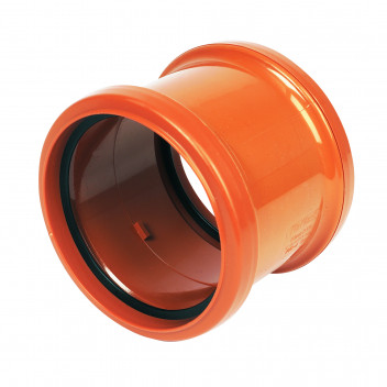 FLOPLAST UG DBL SOCKET COUPLING; 110MM