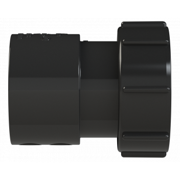 S/WELD THREADED COUPLING; 40MM BLACK