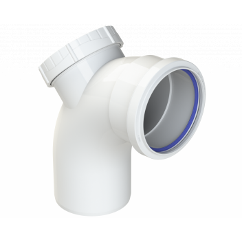 POLYPIPE RING-SEAL ACCESS BEND; 4\"/110MM 92.5DEG WHI