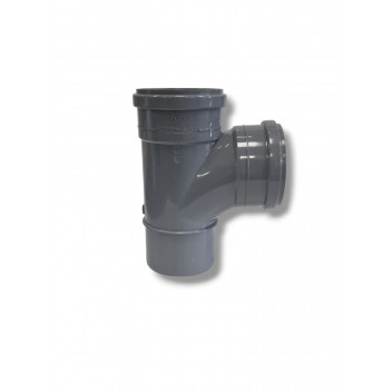 E.TUPLING 4\" SOIL SINGLE 90DEG BRANCH - GREY