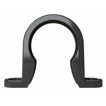 S/WELD PIPE CLIP; 32MM BLACK
