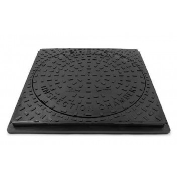 POLYDRAIN 450MM SQUARE COVER & FRAME 1.5t