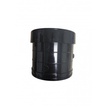 E.TUPLING 4\" SOIL SINGLE-SOCKET COUPLER - BLACK