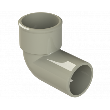 POLYPIPE S2000 32MM MUPVC 90DEG CONVERSION BEND - SOLV GREY