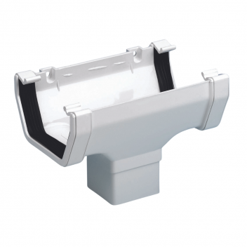 E.TUPLING 114MM SQUARE RUNNING OUTLET - WHITE