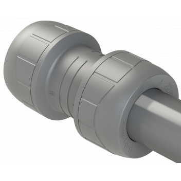 POLYPLUMB STRAIGHT COUPLER; 22MM
