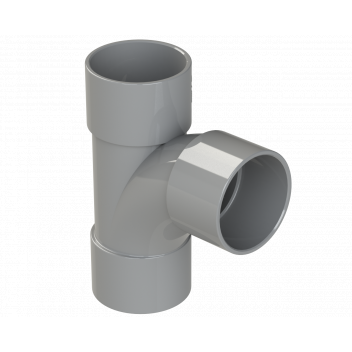 S/WELD SWEPT TEE 92.5DEG; 32MM GREY