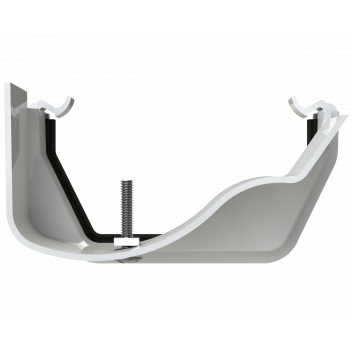 RW FITTS PLASTIC-METAL GUTT ADAPTOR;WHIT