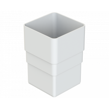 DPSQ65 PIPE CONNECTORS; PLAIN WHITE