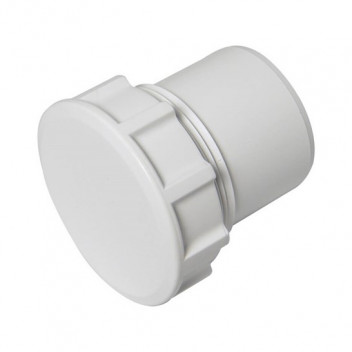 E.TUPLING SOLVENT WASTE ACCESS PLUG - 32MM - WHITE