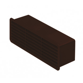 BRICK SIZE GRILLE DAMPER BROWN