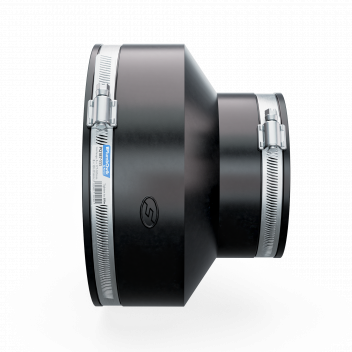 FERNCO PVC FLEXIBILE ADAPTOR 177-187 / 101-111 (6\" CLAY - 4\" PVC)