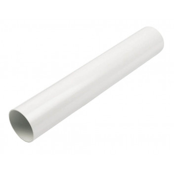 E.TUPLING 68MM ROUND DOWNPIPE - 2.5M - WHITE