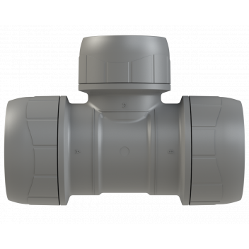 POLYPLUMB BRANCH REDUCED TEE; 28X28X22MM