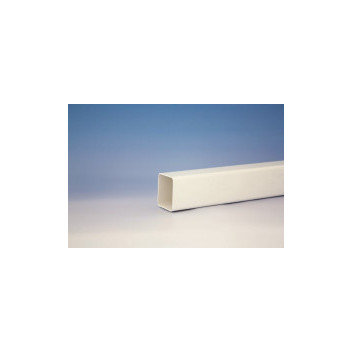 E.TUPLING 65MM SQUARE DOWNPIPE - 4M - WHITE