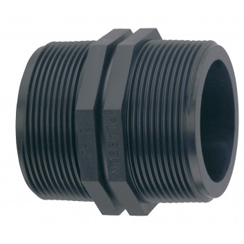 PLASSON THREADED NIPPLE - 1\" X 1\"