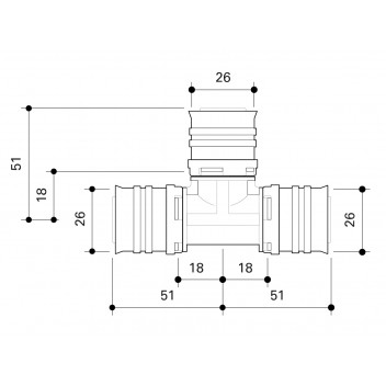FRANKISCHE ALPEX MLC EQUAL TEE 26MM