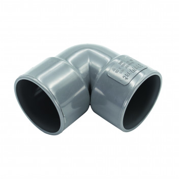 FLOPLAST S/WELD KNUCKLE BEND 90 DEG; 40MM GREY