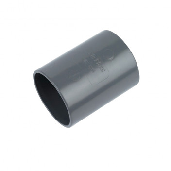 FLOPLAST S/WELD STRAIGHT COUPLING; 40MM GREY