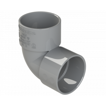 S/WELD KNUCKLE BEND 90DEG; 32MM GREY