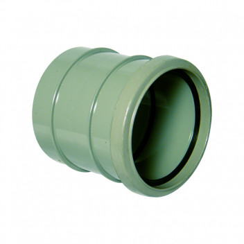 FLOPLAST SOLVENT SOIL S/S PIPE COUPLER (EXPANSION) - OLIVE GREY