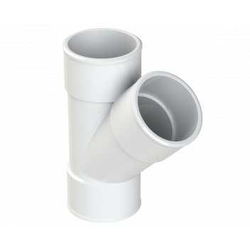 POLYPIPE S2000 MUPVC 40MM 45DEG BRANCH - WHITE
