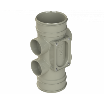 110MM SOLV SOIL ACC PIPE DBLSKT SOLV GRY