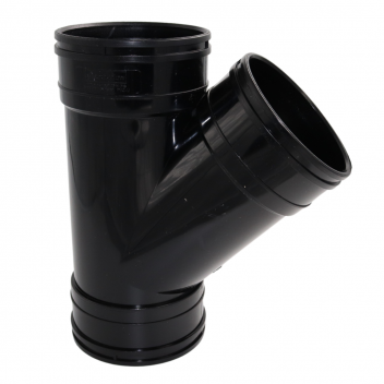 E.TUPLING SOLVENT SOIL 135DEG TRIPLE-SOCKET BRANCH - BLACK