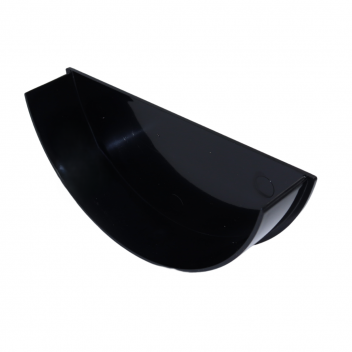 E.TUPLING 150MM INTERNAL STOPEND HALF ROUND KOMMERCIAL BLACK