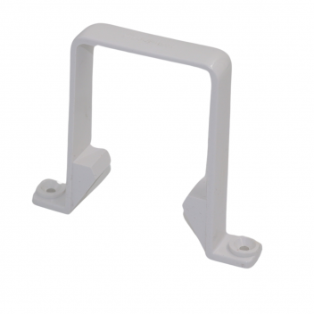 E.TUPLING 65MM SQUARE DOWNPIPE CLIP - WHITE