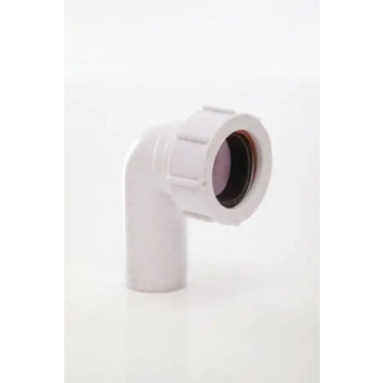 UNIV SWIVEL ELBOW 90DEG; 40MM WHITE