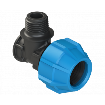 POLYFAST REDUCING MALE ELBOW;20MM X 1/2\"