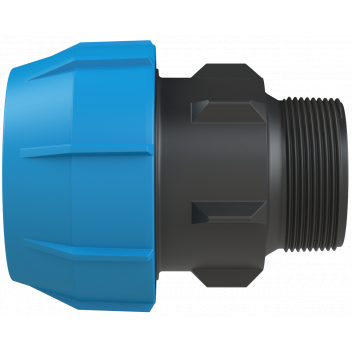 POLYFAST MALE ADAPTOR; 63MM X 2\" BSP
